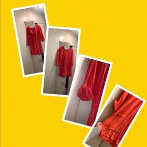 Beach cover up with hood(terry cloth)